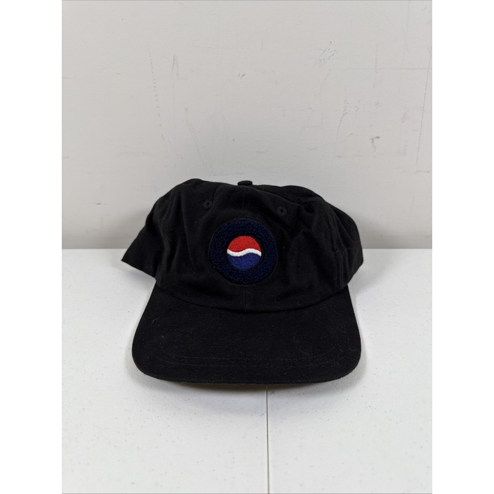 Pepsi Hat‎ Cap Snap Back Black Embroidered Logo Cotton Cola Pepsico
